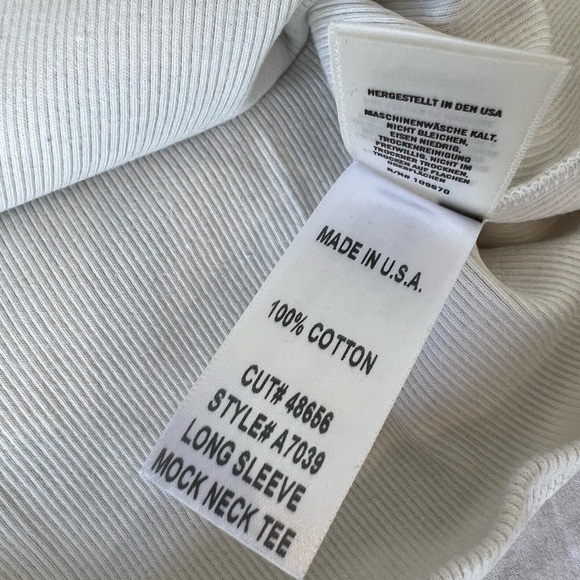 AGOLDE Ribbed Mockneck Tee - Picture 5 of 6